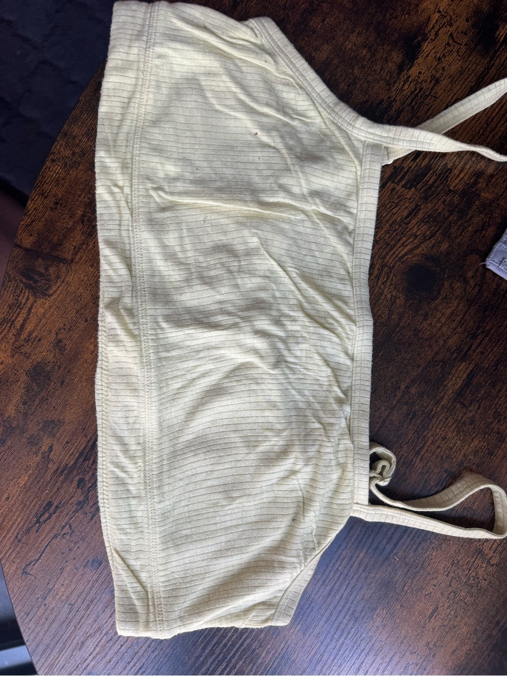 Negative Underwear Pale Yellow Ribbed Bralette